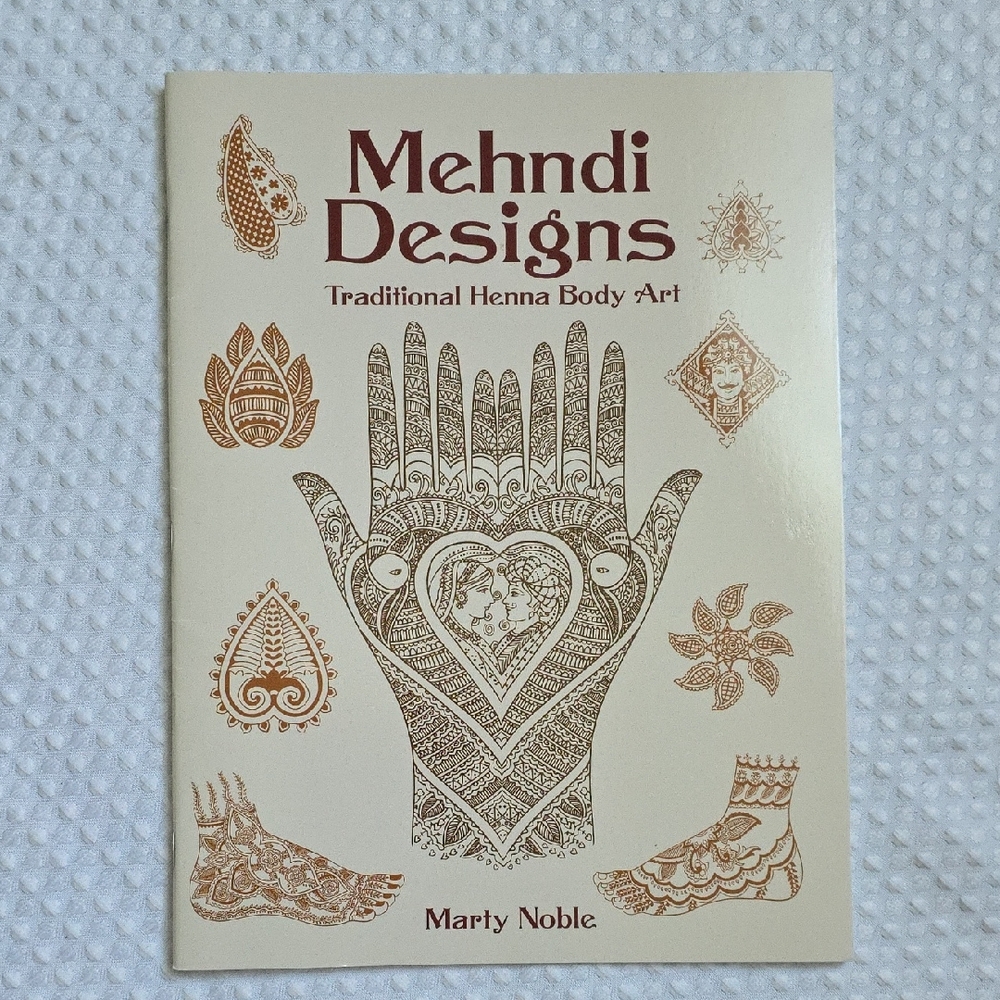 Mehndi Designs Book - Cream and Brown